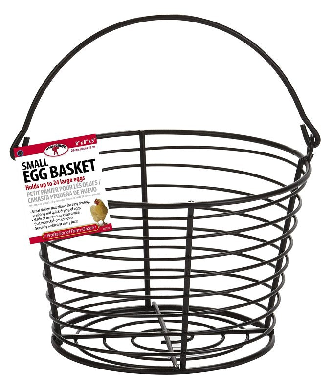 Little Giant EB8 Small Egg Basket, 36 Eggs Capacity, Black