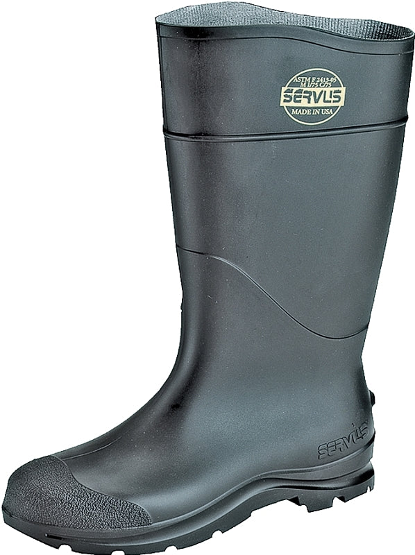 Servus CORE PVC Series 18822-14 Knee Boots, 14, Black, PVC Upper, Insulated: No