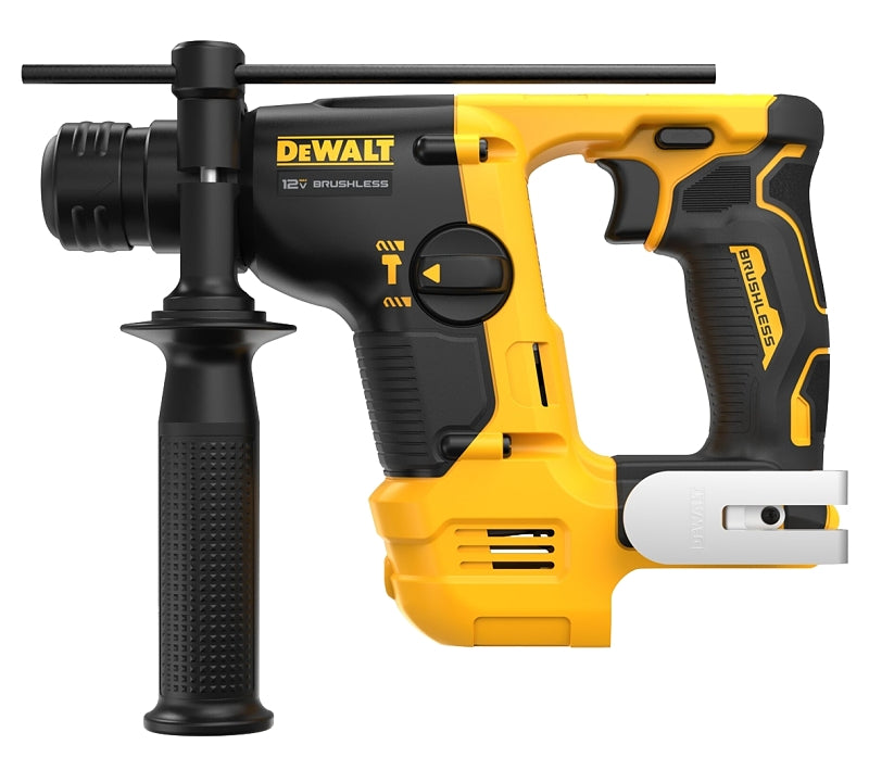 DEWALT XTREME Series DCH072B Brushless Rotary Hammer, Tool Only, 12 V, 9/16 in Chuck, SDS Plus Chuck, 0 to 4280 bpm