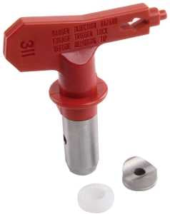 Titan 662-311 Paint Sprayer Tip, 6 to 8 in W Fan, Red, 0.011 in Tip, Tungsten Carbide