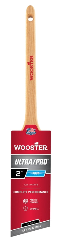Wooster Ultra/Pro 4181-2 Paint Brush, 2 in W, Firm Brush, 2-7/16 in L Bristle, Nylon/Polyester Bristle