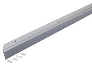 M-D 05090 Door Sweep, 36 in L, 1/4 in W, Aluminum Flange, Vinyl Insert