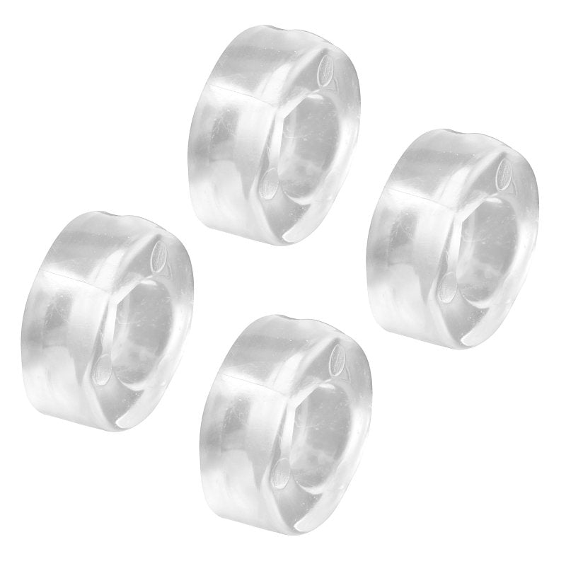 Prime-Line M 6119 Anti-Slam Bumper, Sliding, Vinyl, Clear, For: Shower/Tub Enclosure Glass Door Panels