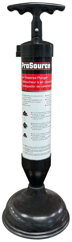 ProSource L-105D Air Powered Plunger, 19 in OAL, 6 & 2-5/8 in Cup