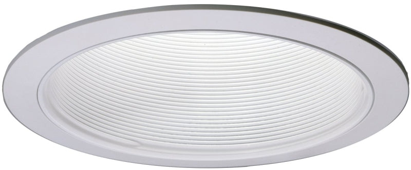 Halo Coilex 410W Baffle Trim, 6 in Dia, 2-1/4 in OAH, Phenolic Body, White, For: E7TAT, E7RTAT, H7T Non-IC Housing