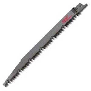 Milwaukee 48-00-1301 Reciprocating Saw Blade, Applicable Materials: Wood, 3/4 in W, 9 in L, 5 TPI
