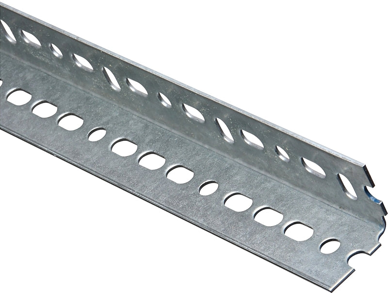 National Hardware 4020BC Series N182-758 Slotted Angle Stock, 1-1/2 in L Leg, 24 in L, 14 ga Thick, Steel, Galvanized
