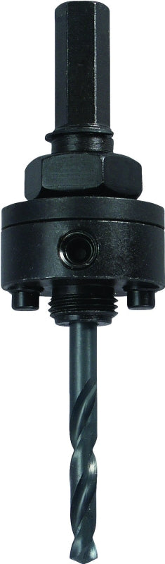 Lenox Speed Slot 1779801 Hole Saw Arbor, 5/8-18 Thread, 1/2 in Shank, 1-1/4 to 6 in Dia Bit, Hex Shank