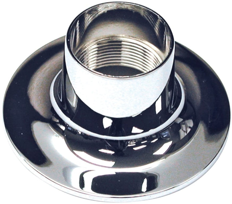 Danco 80608 Bath Flange, 2-1/2 x 1-1/4 in Connection, 1-1/16 in ID, 1-5/32 in OD, Metal, Chrome-Plated