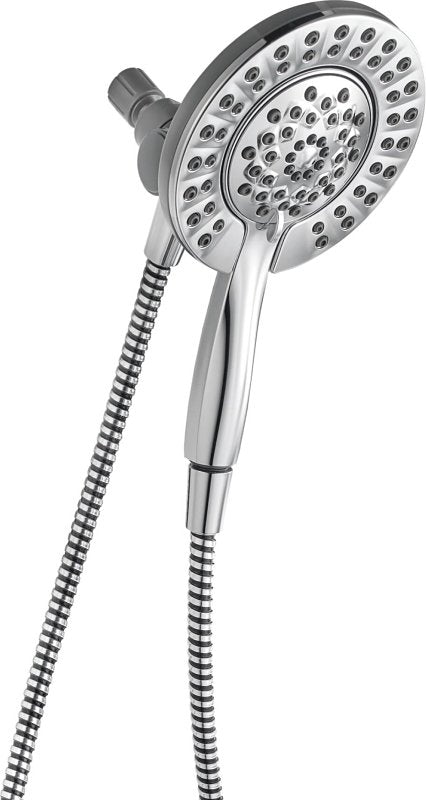 Peerless 76955C 2-in-1 Combo Shower Head, 1.75 gpm, 4-Spray Function, Chrome, 60 in L Hose, 5-15/16 in Dia