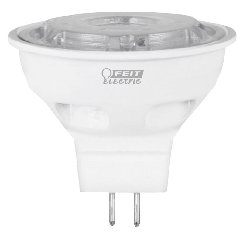 Feit Electric BPBAB/930CA/3 LED Bulb, Recessed/Track, MR16 Lamp, 20 W Equivalent, GU5.3 Lamp Base, Dimmable, Clear
