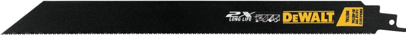 DEWALT DWA41812B Reciprocating Saw Blade, 1 in W, 12 in L, 14/18 TPI, HSS Cutting Edge