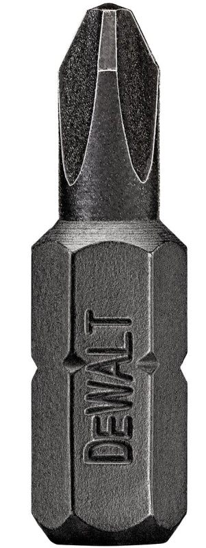 DEWALT DWA1PR2IR2 Insert Bit, #2 Drive, Phillips Reduced Drive, 1/4 in Shank, Hex Shank, 1 in L, S2 Modified Steel