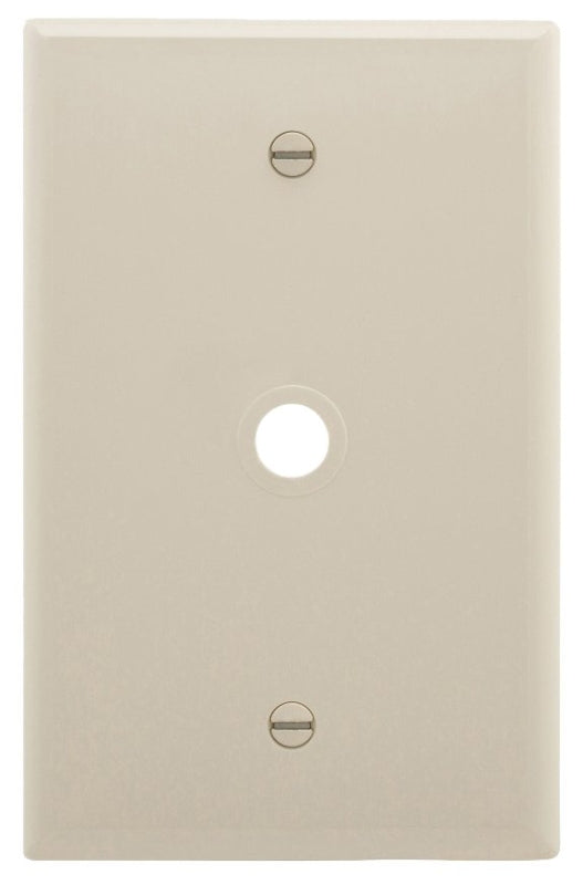 Eaton Wiring Devices PJ11LA Wallplate, 4.87 in L, 3.12 in W, 1-Gang, 1-Port, Polycarbonate, Light Almond, High-Gloss