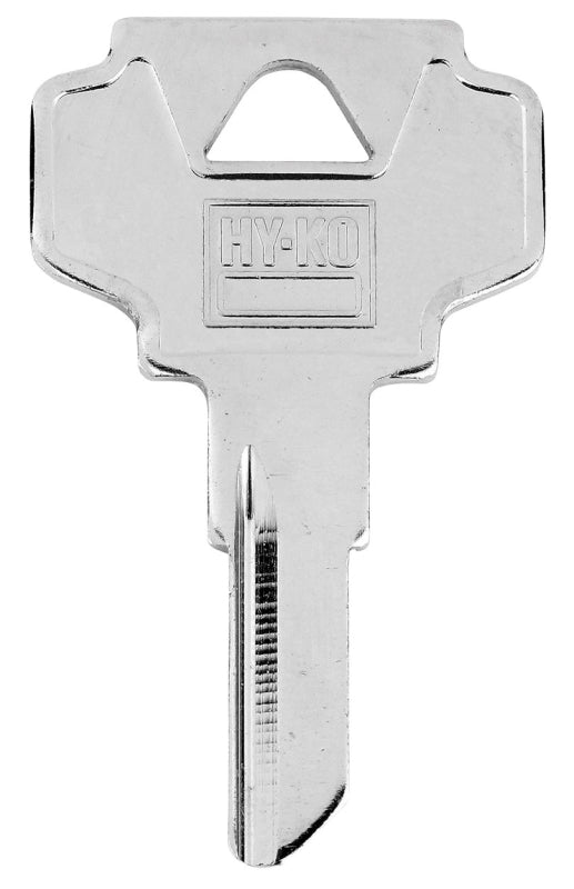Hy-Ko 11010IN26 Key Blank, Brass, Nickel-Plated, For: Independent/Ilco IN26 Door Locks, Pack of 10