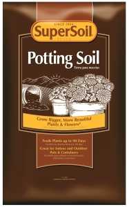 SuperSoil 72751490 Potting Soil, 1 cu-ft, Bag