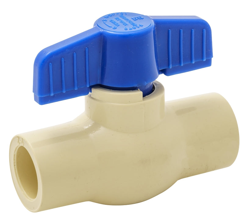 B & K ProLine 6700CTS Series 107-123HN Ball Valve, 1/2 in Connection, Slip, 100 psi Pressure, CPVC Body