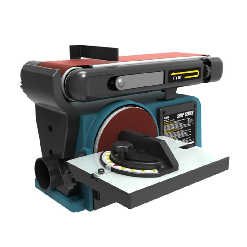 ShopSeries SS7866 Belt and Disc Sander, 4.3 A, 4 x 36 in Belt, 6 in Dia Disc