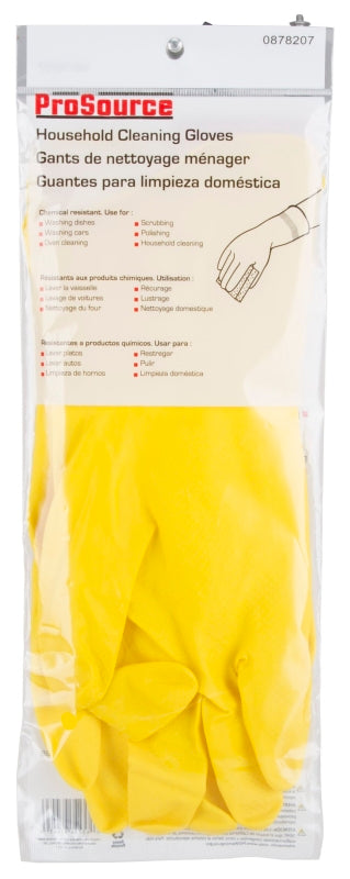 ProSource PVG-12B Disposable Work Gloves, For All Genders, L, 12.6 in L, Straight Thumb, Wide Cuff, Latex, Pack of 12