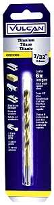 Vulcan 219381OR Jobber Drill Bit, 7/32 in Dia, 3-3/4 in OAL, 3-Flat Shank