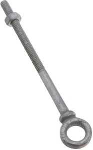 National Hardware N245-084 Eye Bolt, 1/4-20 Thread, Coarse Thread, 3-7/8 in L Thread, 1/2 in ID x 7/8 in OD Dia Eye