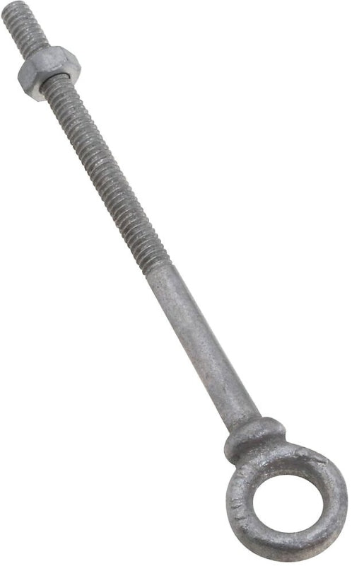 National Hardware N245-084 Eye Bolt, 1/4-20 Thread, Coarse Thread, 3-7/8 in L Thread, 1/2 in ID x 7/8 in OD Dia Eye