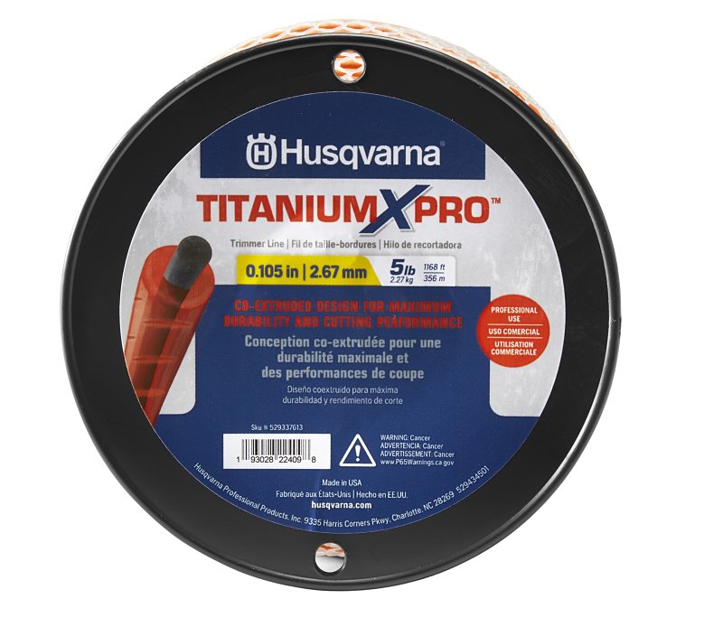 Husqvarna XP Force 596780501 String Trimmer Line, 0.105 in Dia, 200 ft L, Polymer, Orange