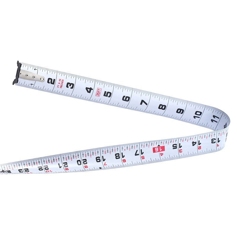 Spec Ops Elite Series SPEC-PTM35-F Fractional Tape Measure, 35 ft L Blade, 1-1/4 in W Blade, Steel Blade, ABS Case