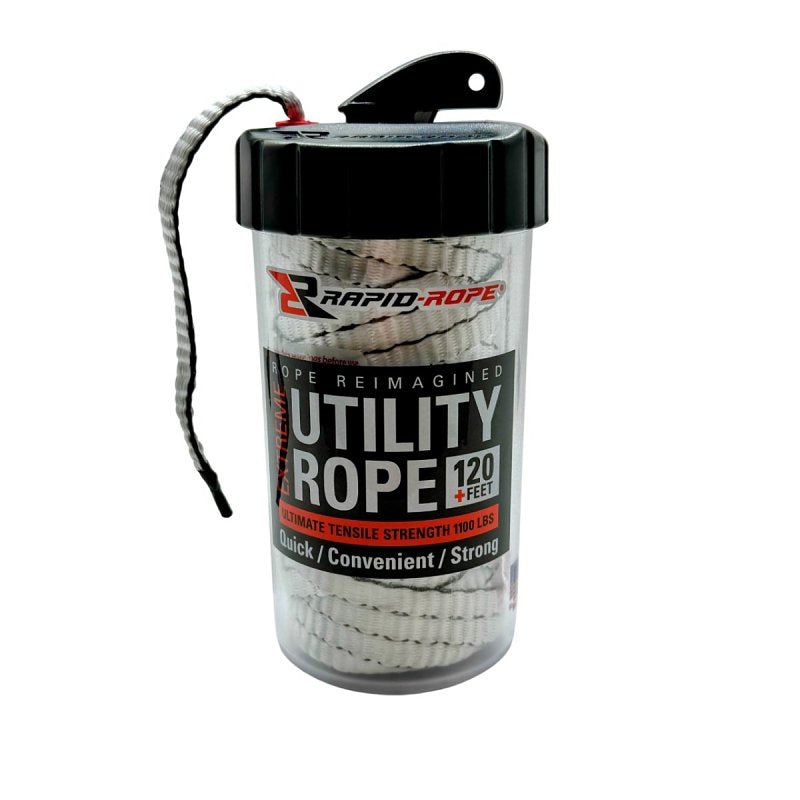 Rapid Rope RRCW6003 Rapid Rope Canister with Cutter, Shatter-Proof, White