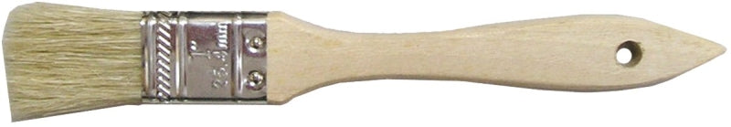 ProSource 150010 Chip Pain Wt Brush, Plain W-Grip Handle, 1 in W, White Chin Wese Bristle
