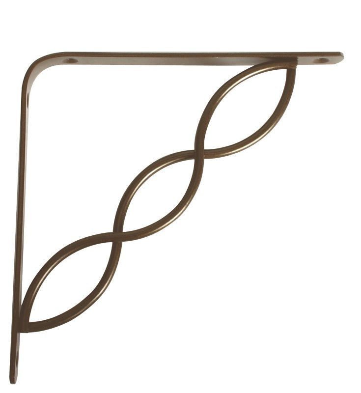 Knape & Vogt 200 Series 200CAB8 Shelf Bracket, 50 lb, 7-3/4 in H, 7-3/4 in L, Steel, Antique Bronze