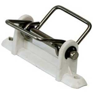 Zareba PAWPC-Z Wood Post Polytape Corner Insulator, 2 in Fence Wire, Polytape, Polyethylene, White