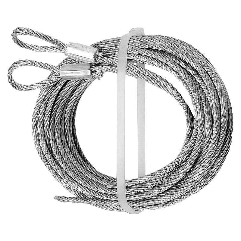 Prime-Line GD 52101 Aircraft Cable, 3/32 in Dia, 12 ft L, 1385 lb Working Load, Carbon Steel, Galvanized
