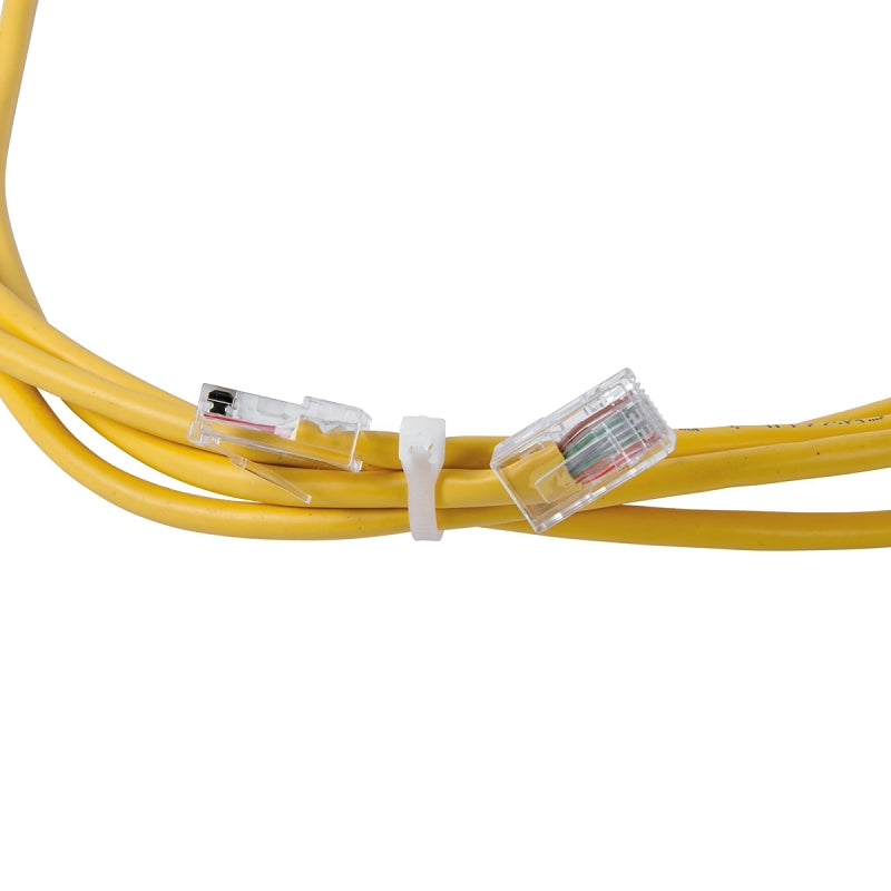 Gardner Bender 46-206 Cable Tie, 0.22 in Max Bundle Dia, Double-Lock Locking, Nylon, Natural, 6 in L, 100/BAG