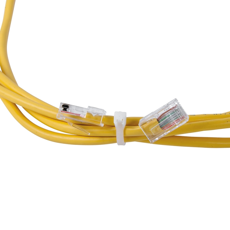 Gardner Bender 46-308 Cable Tie, 2 in Max Bundle Dia, Double-Lock Locking, 6/6 Nylon, Natural, 8 in L, 100/PK