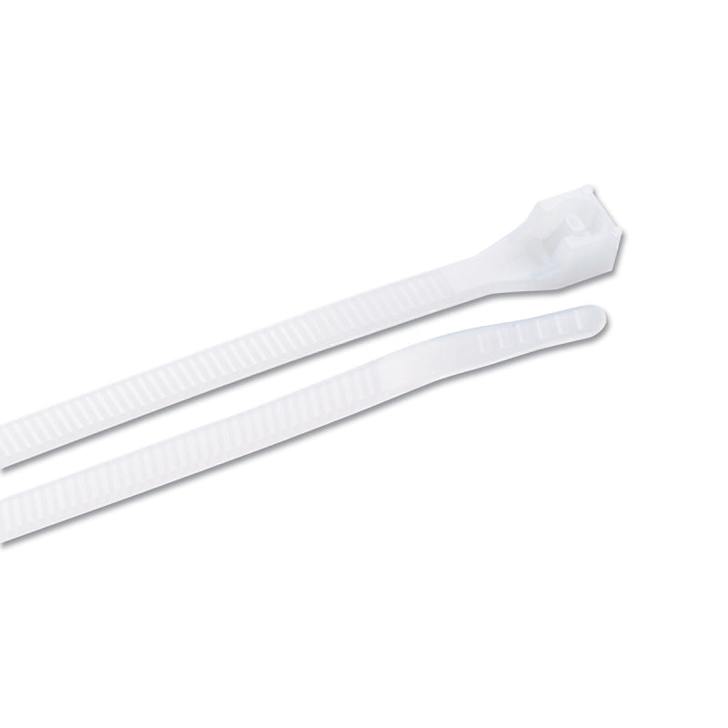 Gardner Bender 46-210 Cable Tie, 0.27 in Max Bundle Dia, Double-Lock Locking, Nylon, Natural, 11 in L, 100/BAG