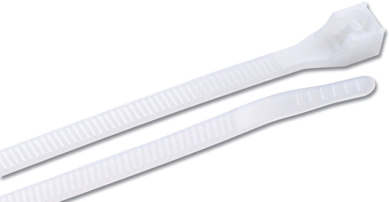 Gardner Bender 46-315 Cable Tie, 0.3 in Max Bundle Dia, Double-Lock Locking, 6/6 Nylon, Natural, 14 in L, 100/PK