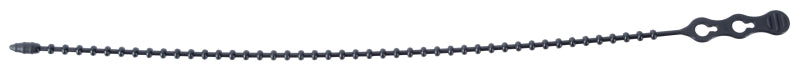 Gardner Bender 46-12BEADBK Cable Tie, 3-1/4 in Max Bundle Dia, Beads Lock, Key-Hole Slot Locking, Resin, Black