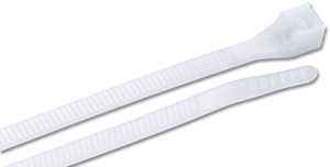 Gardner Bender 46-415 Cable Tie, 4 in Max Bundle Dia, Double-Lock Locking, 6/6 Nylon, Natural, 15 in L, 50/BAG