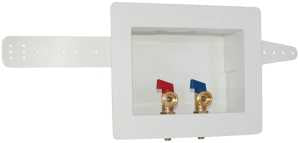 Eastman 60245 Washing Machine Outlet Box, Brass, 1/2, 3/4 in