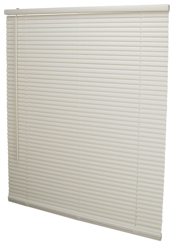 Simple Spaces PVCMB-12AA Blind, 64 in L, 39 in W, Vinyl, Alabaster, Pack of 4