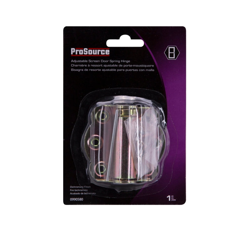 ProSource LR-112-PS Screen/Storm Door Hinge, Steel, Dichromate, No Loose Pin