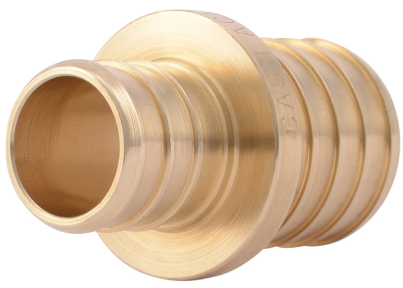 SharkBite UC060LF Reducing Coupling, 3/4 x 1 in, Barb x Crimp, Brass, 80 to 160 psi Pressure