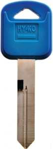 Hy-Ko 13005H75PB Key Blank, Brass/Plastic, For: Ford Vehicle Locks, Nickel, Pack of 5