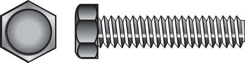 HILLMAN 5/16 in. D X 4 in. L Zinc Plated Steel Hex Tap Bolt 50 pk