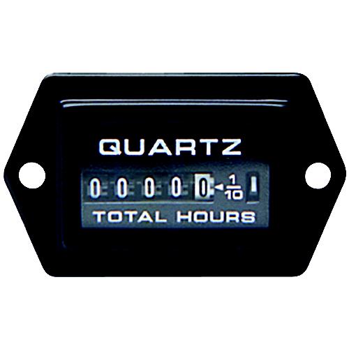 Sierra 56967P Rectangular 2.1″ x 1.2″ Black Universal Hourmeter Gauge