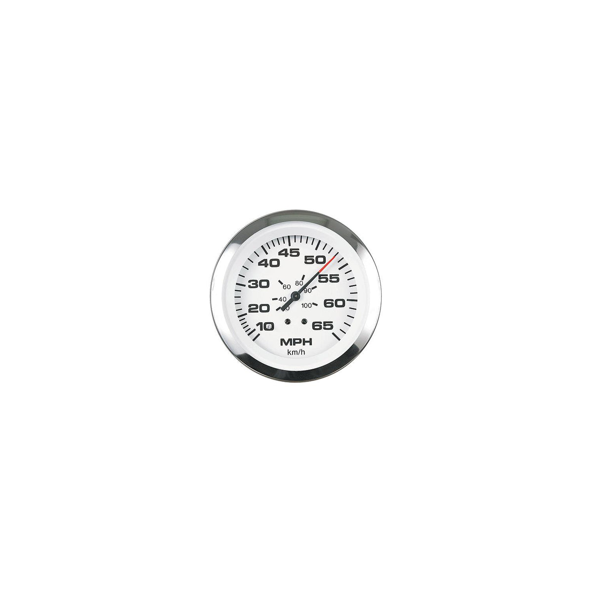 Sierra 65693P Lido Series 3″ White & Stainless Steel Electric Outboard & 4 Stroke Gas Engine 0-7,000 RPM Dial Range Tachometer Gauge with Outboard Alternator or Coil Sender Code