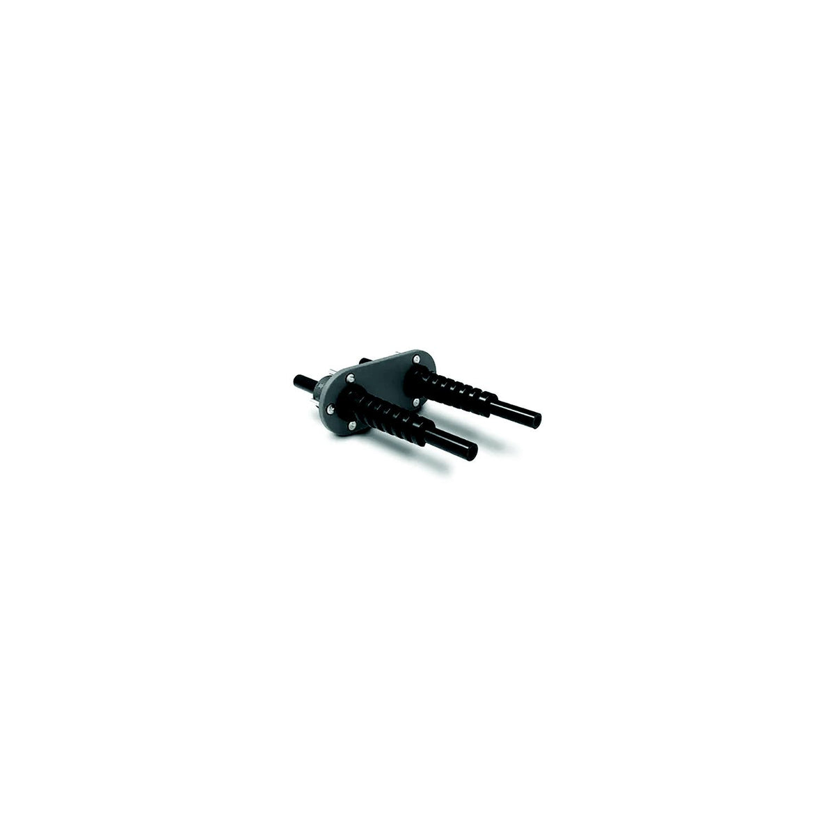 Dometic HO7205 Field Install Bulkhead Fitting Kit, Dual Hose, Black Plastic