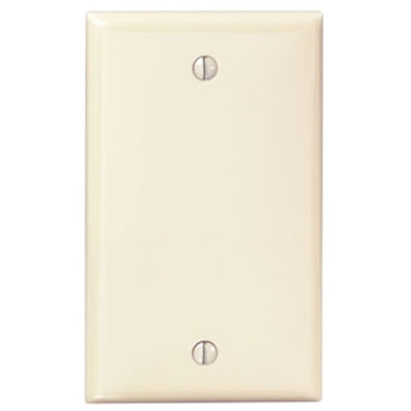 Leviton 001-80714-00I Wallplate, 4-1/2 in L, 2-3/4 in W, 0.22 in Thick, 1 -Gang, Thermoplastic Nylon, Ivory