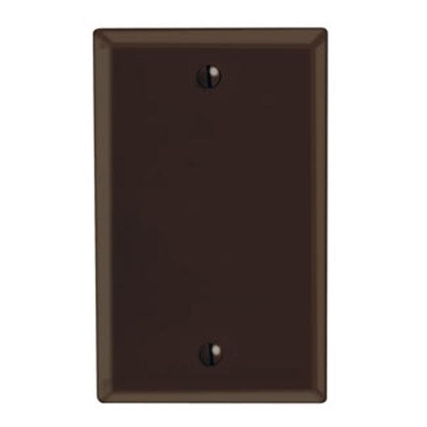 Leviton 001-85014-000 Wallplate, 4-1/2 in L, 2-3/4 in W, 0.22 in Thick, 1 -Gang, Thermoset Plastic, Brown, Smooth